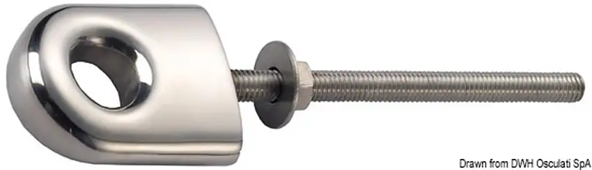 Anello prua/poppa in acciaio inox AISI 316 lucidato a specchio