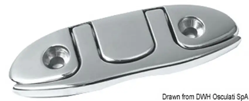 Bitta abbattibile inox 115x45 mm