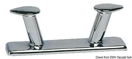 40.172.43 Bitta a fungo ottone cromato mm 140 Osculati