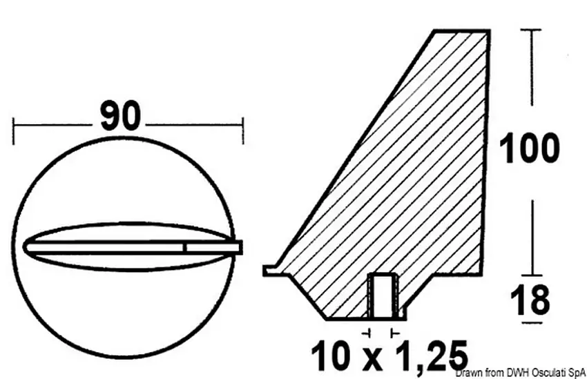 Anodo Yamaha 40/140 hp