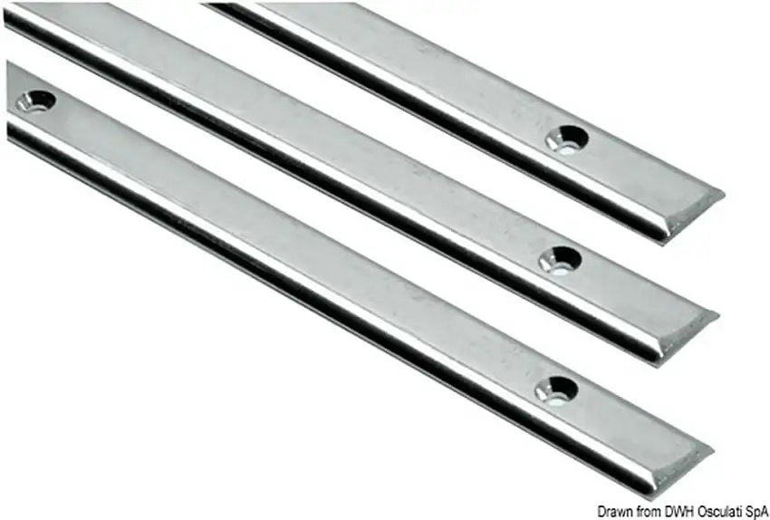 Profilo mezzo tondo inox mm 10