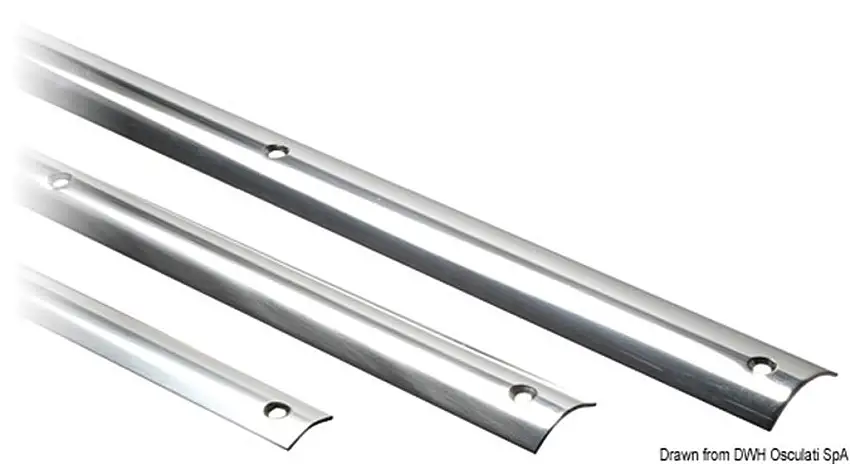 Profilo a “C” inox 20mm forato e svasato