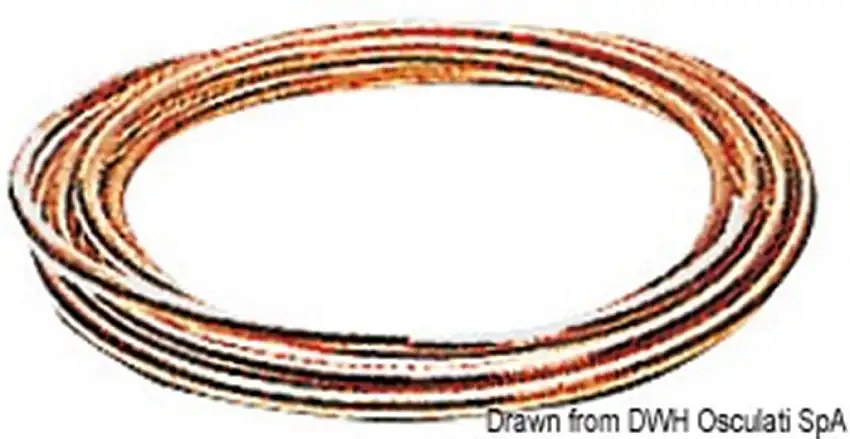 Tubo in rame per carburante 8 x 10 mm