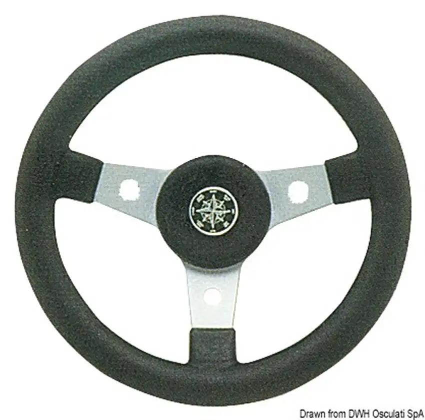 Volante Delfino nero 310 mm