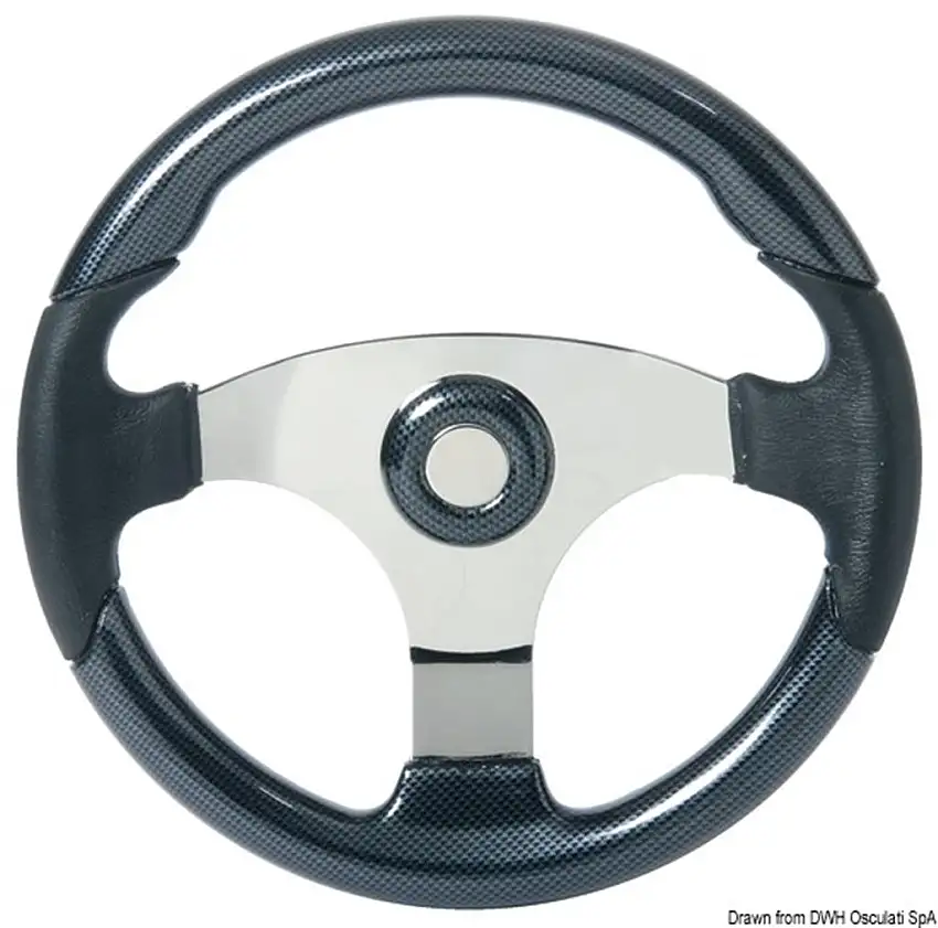 Volante Technic nero/carbonio