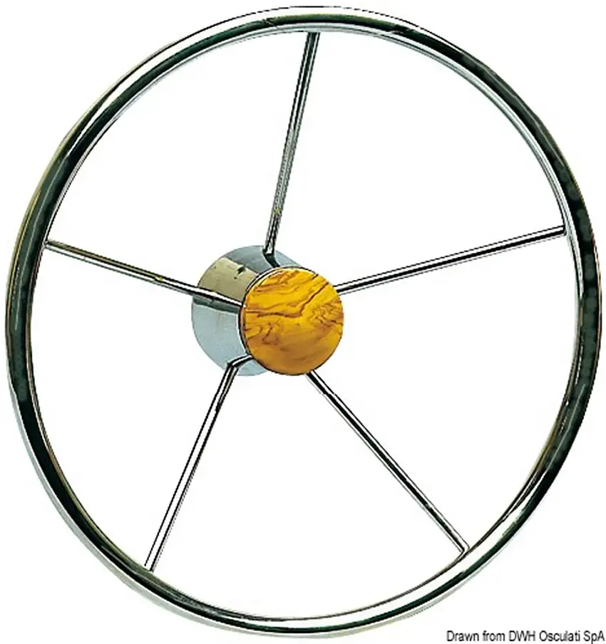 Volante inox 5 razze 320 mm
