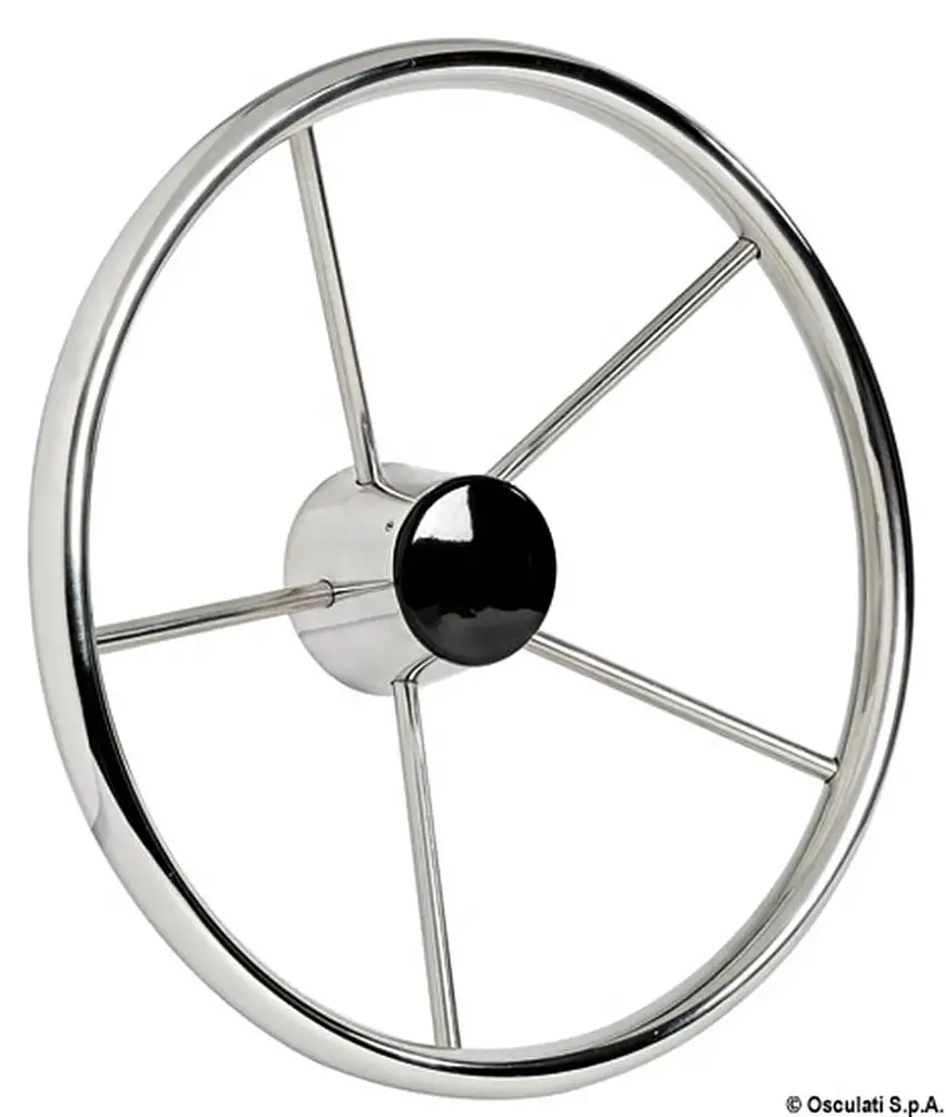 Volante inox 5 razze 380 mm