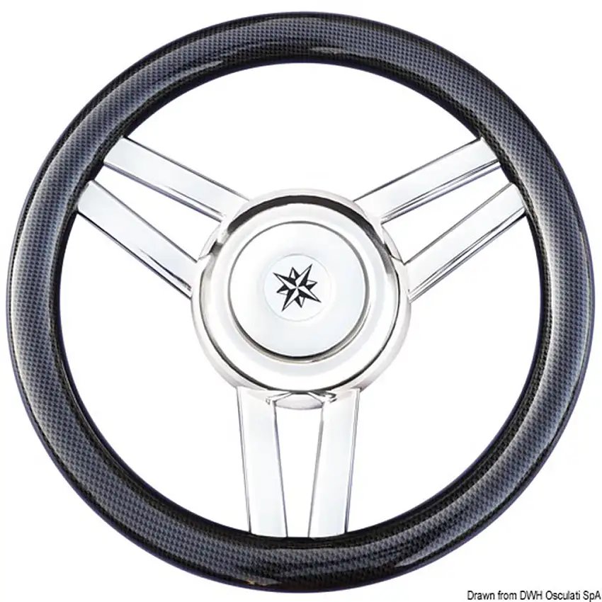 Volante Magnifico 3 razze Ø mm 350 carbonio
