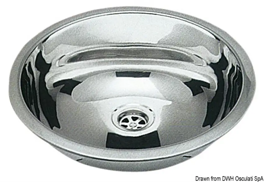 Lavello inox tondo 387 mm
