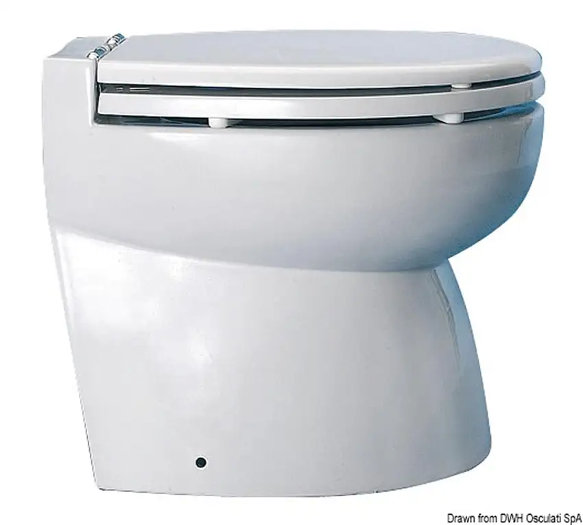 WC Silent Elegant 12 V posteriore smussato