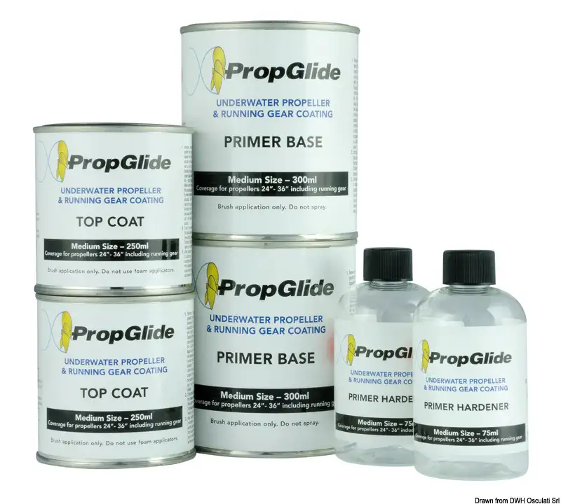 65.894.04 Kit vernice siliconica PROPGLIDE® 1250 ml Osculati