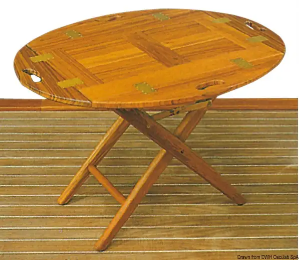 71.305.40 Tavolo ripiegabile in teak 85x60x53h Osculati