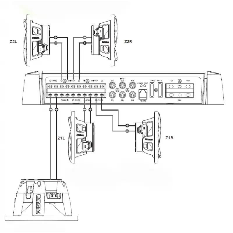 AMPLIFICATORE MS-AP61800 6 CANALI - 5602826 - FUSION