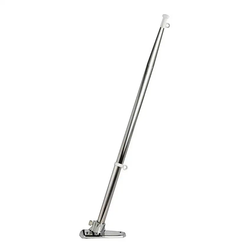 Asta per bandiera in acciaio inox 30° - 40 cm + supporto