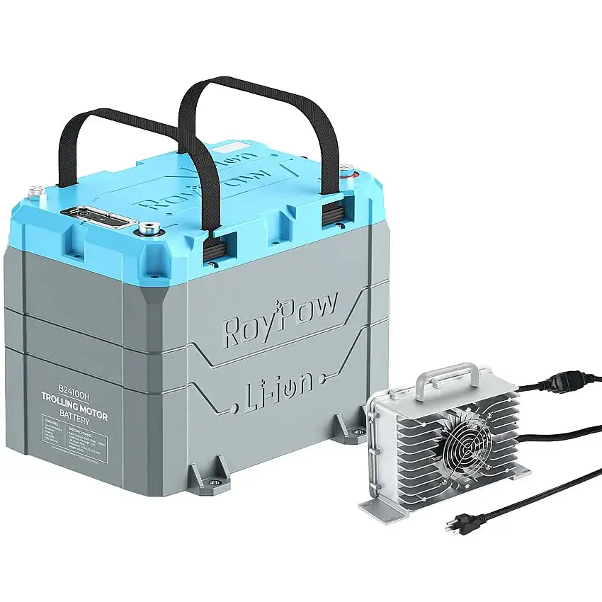 Batteria al litio LifePO4 24V/100A con caricatore