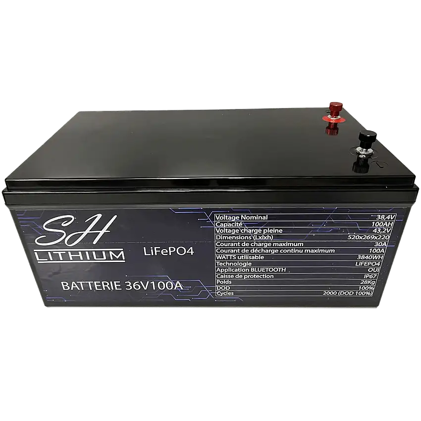 Batteria al litio LiFePO4 36V