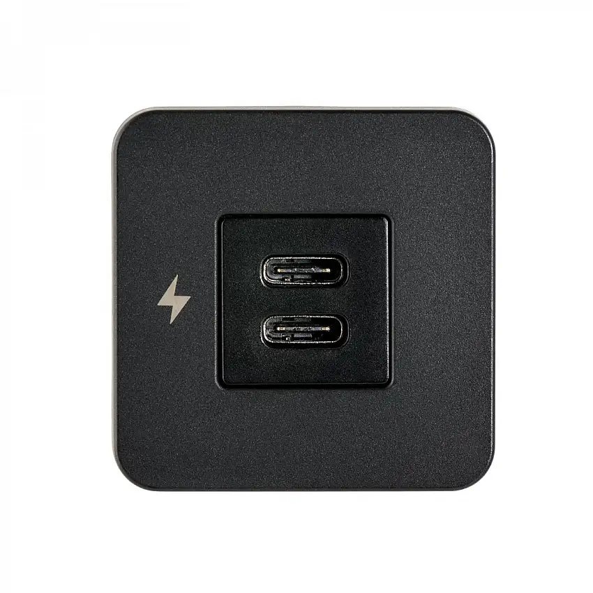 Caricatore USB per interni-C / USB-C - Nero