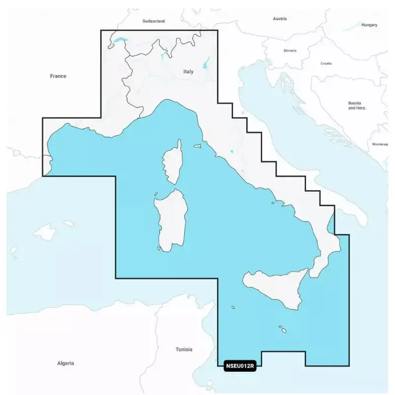 Carta GARMIN NAVIONICS + Mediterraneo centrale e occidentale NSEU0012R