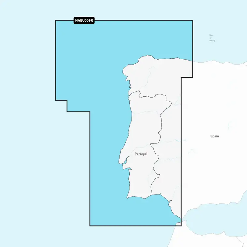 Carta Nautica Navionics+ Regular - Portugal & Spain, Northwest NAEU009R