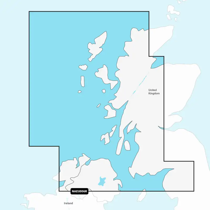 Carta Nautica Navionics+ Regular - Scotland, West Coast NAEU006R