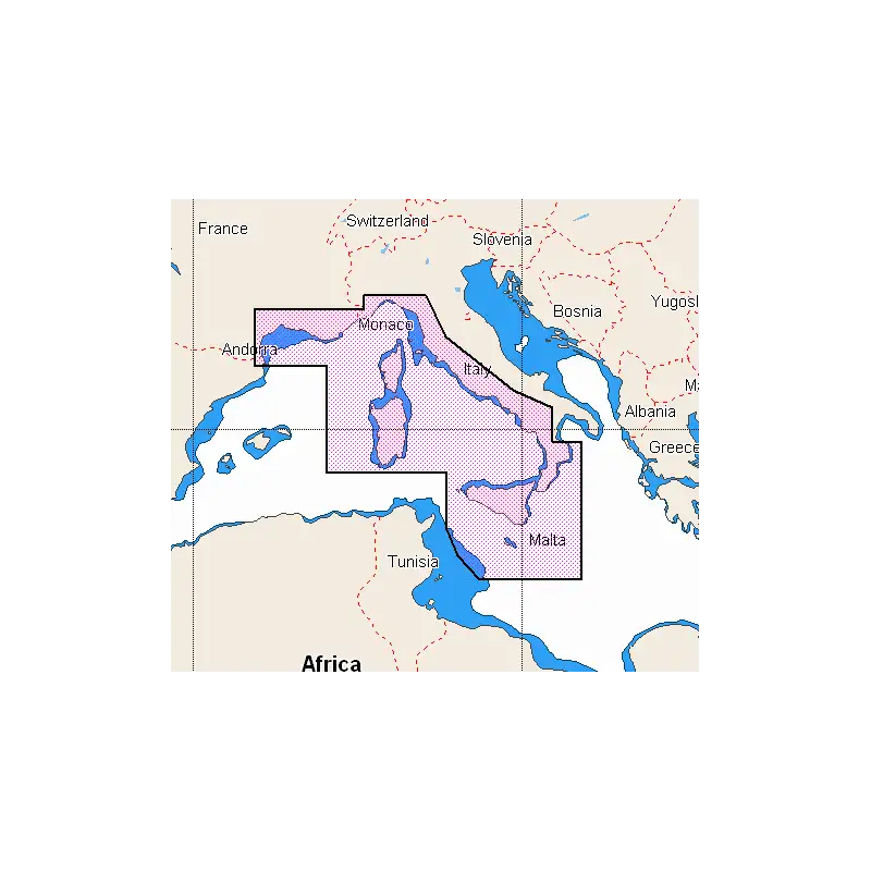 Mar Tirreno - Mediterraneo Centrale - 5600730.30 - C-MAP