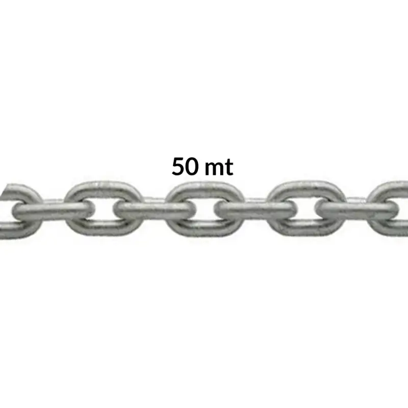 Catena zincata calibrata ø mm 10x50mt