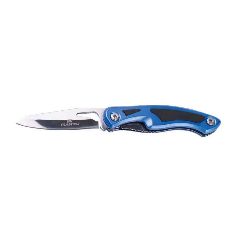 Coltello pieghevole SAFE BLUE lama in acciaio inossidabile - PLASTIMO