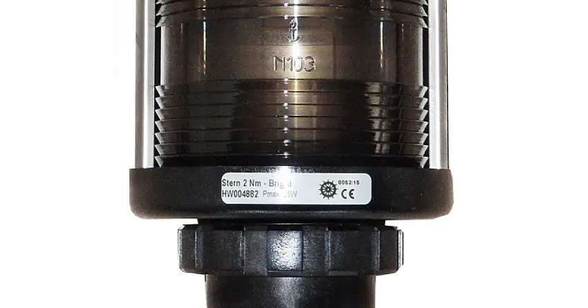 FANALE NERO A LUCE BIANCA POPPA SERIE 35