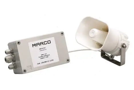 Fischio Elettronico Marco con VHF Segnale Nebbia EMH 12 V