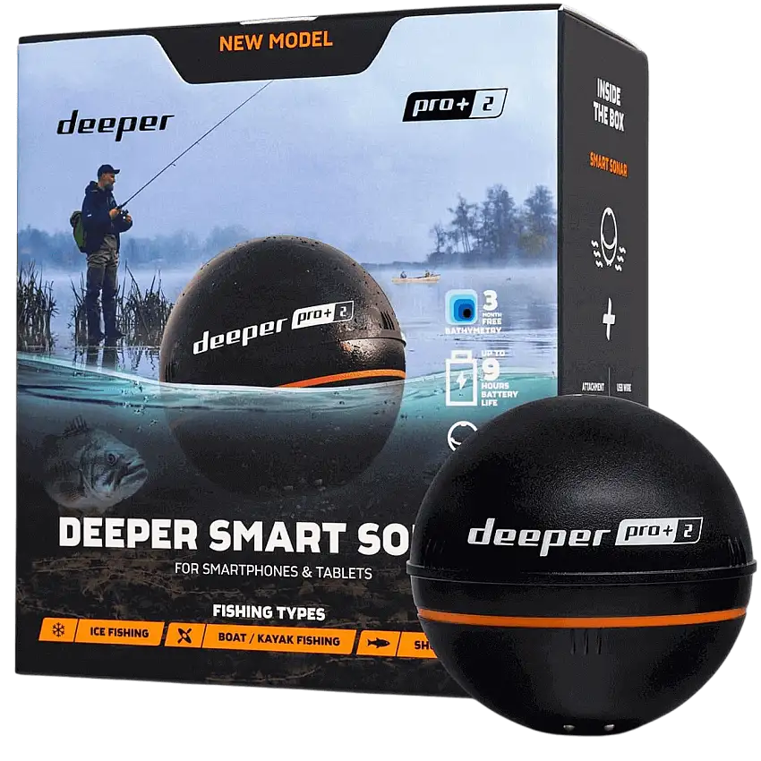 Deeper Pro+ 2 - Wifi e GPS integrato