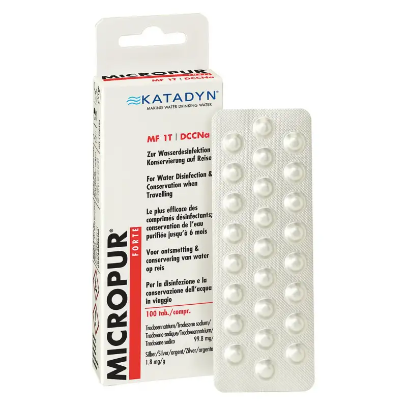 Compresse disinfettanti per acqua dolce Micropur Forte - KATADYN
