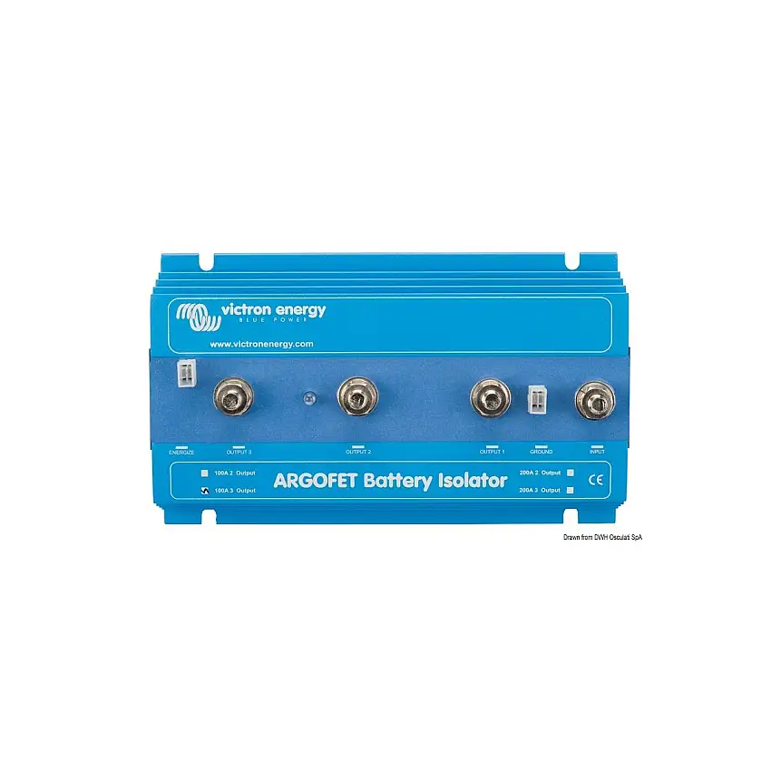 Distributore di carica Victron Argofet 2 x 100 A