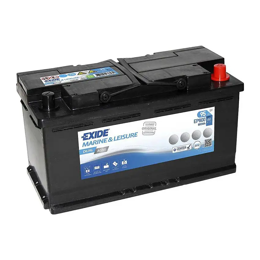 Doppia batteria AGM EP800 12V 95Ah 800Wh