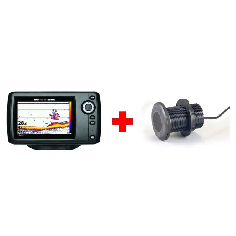 Ecoscandaglio HELIX 5 G2 con trasduttore passante - HUMMINBIRD