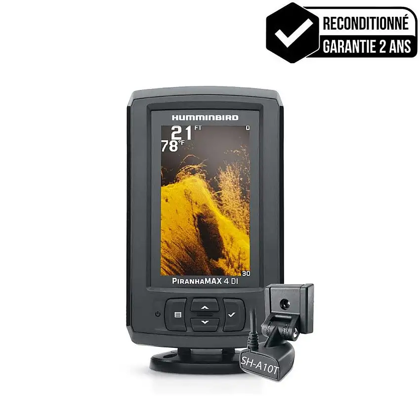 Ecoscandaglio Piranha Max4 DI + sonda di poppa - Ristrutturato
