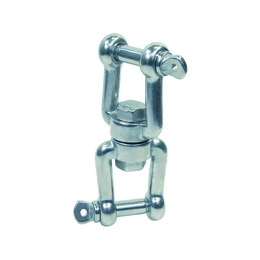 Marinetech Grillo girevole forcella-forcella in acciaio inox - lunghezza 94 mm, diametro 8 mm