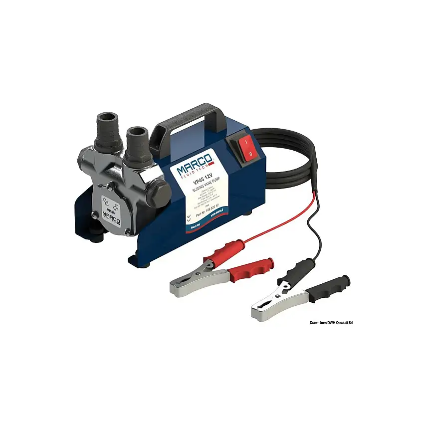 Elettropompa per travaso gasolio/olio - 12V - 45 L/min