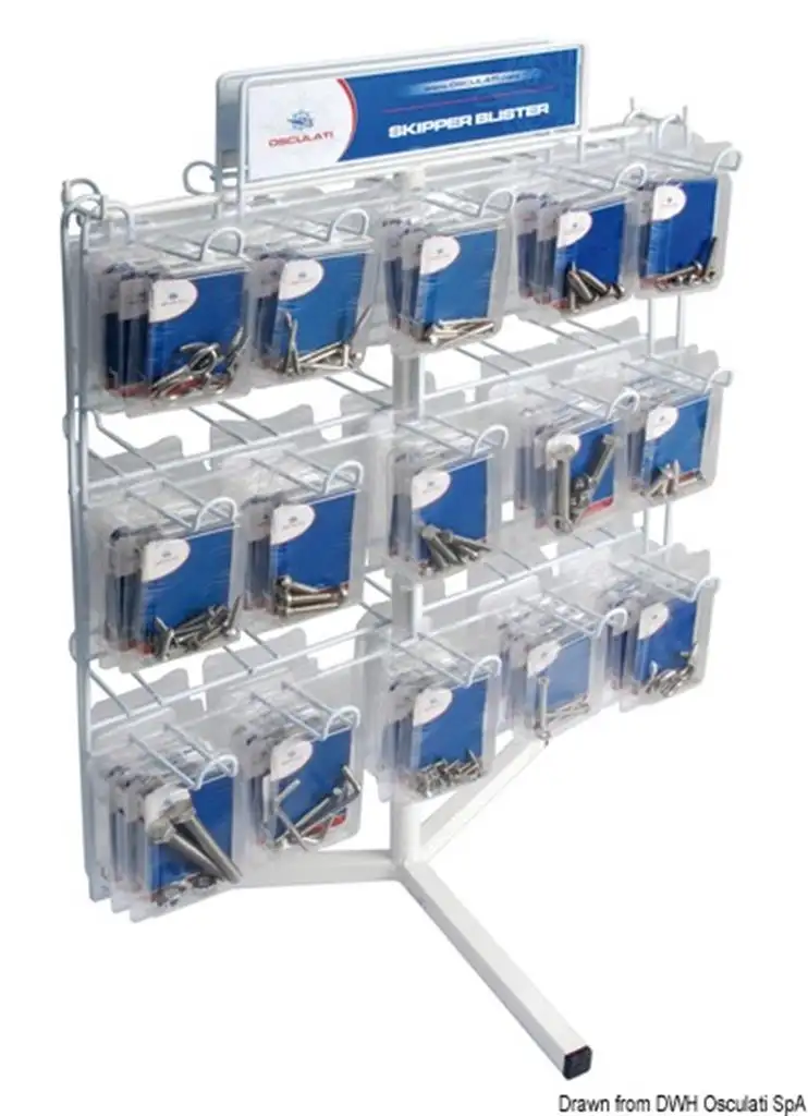 Espositore con 291 blister assortiti