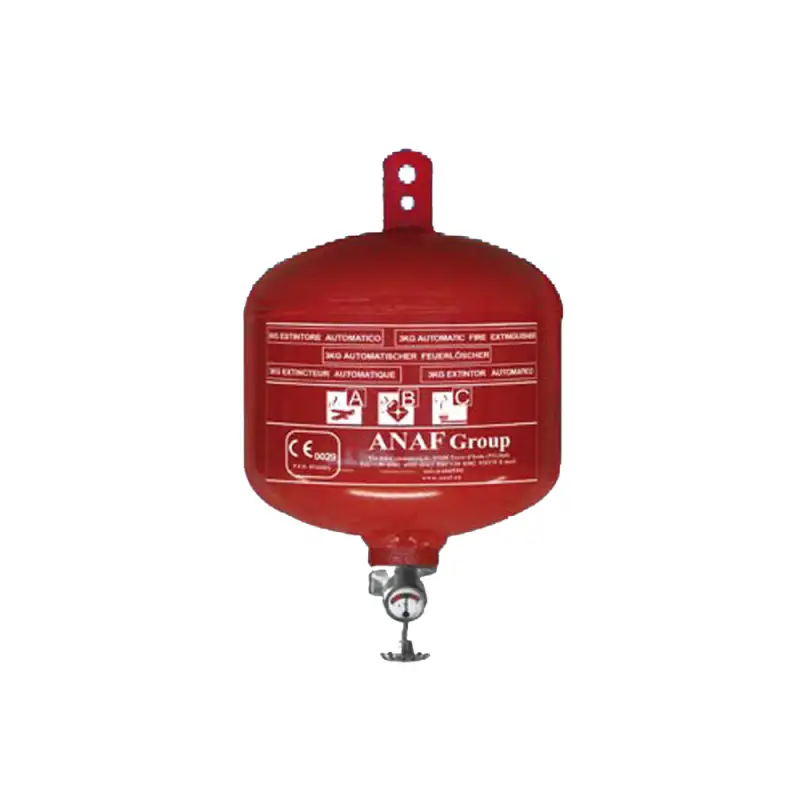 Estintore automatico kg.3 in polvere con manometro