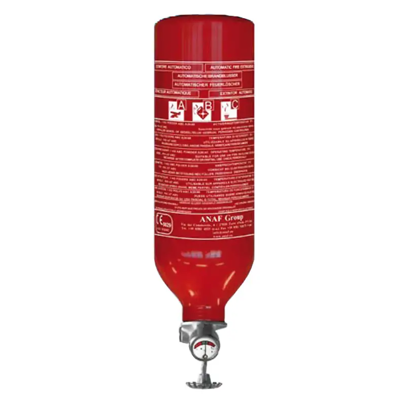 Estintore automatico kg.2 in polvere con manometro