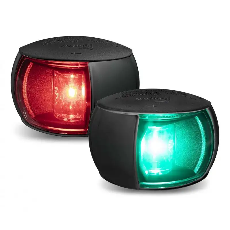 FANALE NERO LENTE TRASPARENTE ROSSO - 4025310 - HELLA MARINE