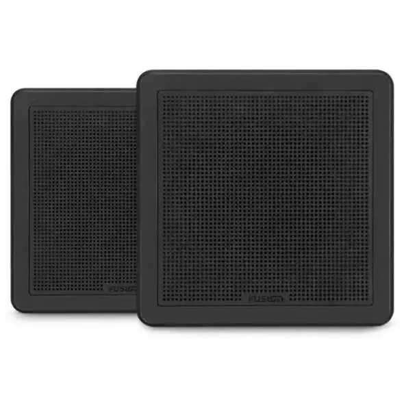 Fusion altoparlanti serie FM FM-F77SB Flush Mount da 7.7 - Quadrati Neri