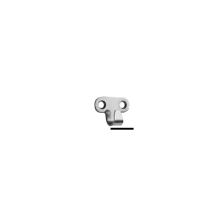 Gancio in acciaio inox stampato 32x24 mm