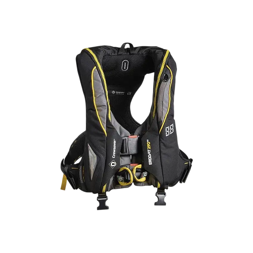 Giubbotto di salvataggio automatico Ergofit 290N Imbracatura - Torcia - Cappuccio