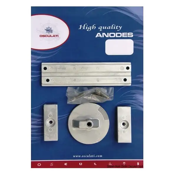 Kit Anodi Alluminio MERCURY Verado 4, Optimax