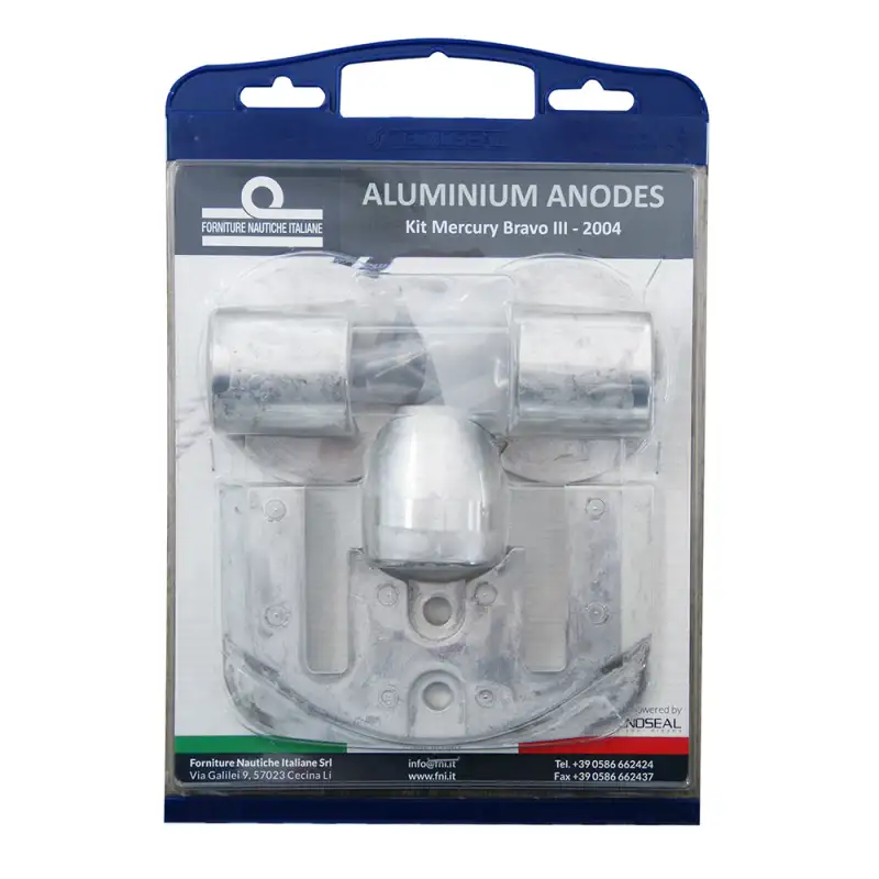 Kit anodi alluminio mercruiser bravo iii