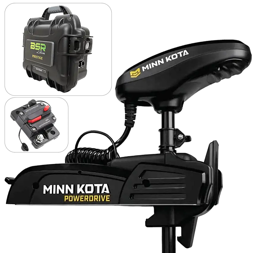 Kit motore anteriore POWERDRIVE 45 Lbs + Valigetta BSR Prestige 12V