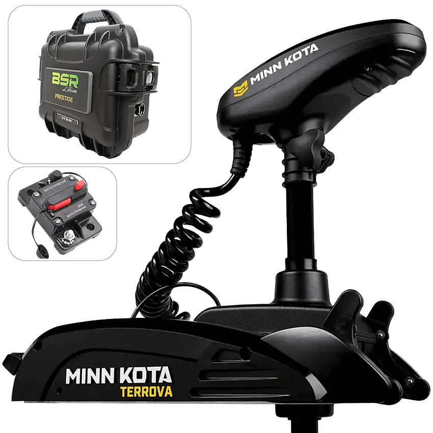 Kit motore anteriore TERROVA 55 Lbs GPS + Valigetta BSR Prestige 12V