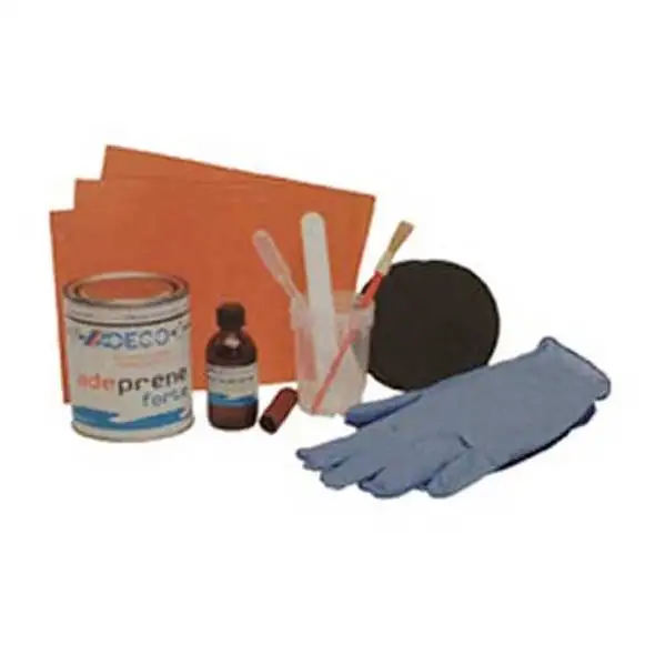 Kit riparazione per battelli in PVC Nero
