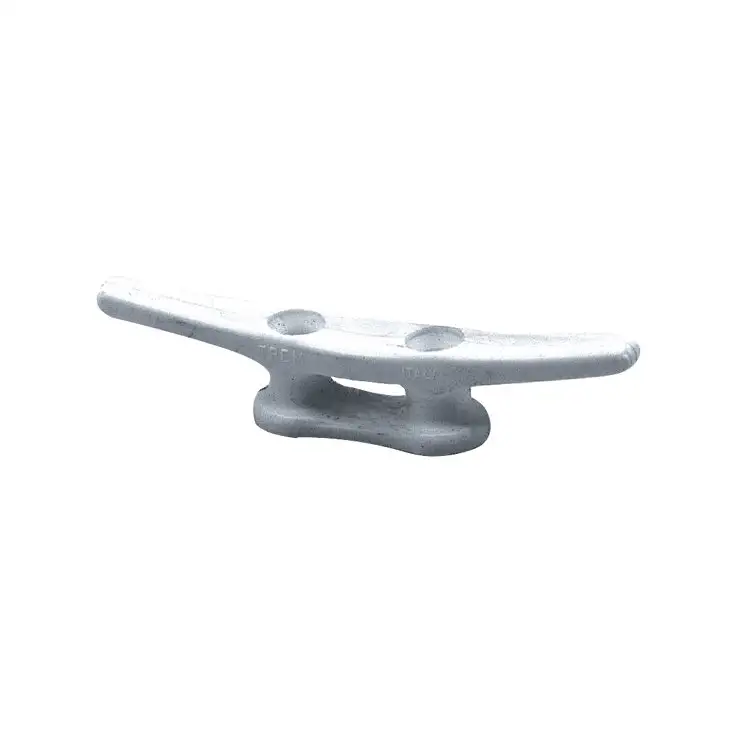Galloccia in plastica bianca - lunghezza 80 mm, distanza tra i fori 21 mm
